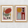 Savour & Taste Diptych Wide Oak Frame