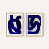 Blue Loops Diptych