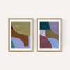 Painted Shapes Diptych