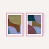 Painted Shapes Diptych
