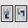 Pieces Diptych Medium Black Frame