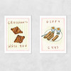 Breakfast Diptych Unframed Print