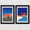 Let's Play Diptych Wide Black Frame