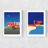 Let's Play Diptych Narrow White Frame