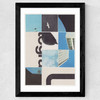 City In Pieces Wide Black Frame