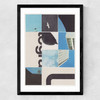 City In Pieces Medium Black Frame