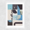 City In Pieces Narrow White Frame