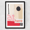Here Medium Black Frame
