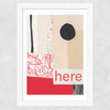 Here Wide White Frame
