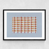 Woven Lines I Narrow Black Frame