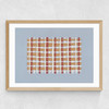 Woven Lines I Medium Oak Frame