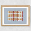 Woven Lines I Wide Oak Frame
