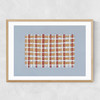 Woven Lines I Narrow Oak Frame