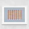 Woven Lines I Medium White Frame