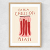 Extra Chilli Oil Medium Oak Frame