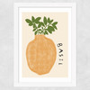 Basil Plant Wide White Frame