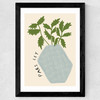 Parsley Plant Wide Black Frame