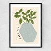 Parsley Plant Narrow Black Frame