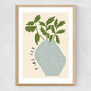 Parsley Plant Medium Oak Frame