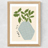 Parsley Plant Wide Oak Frame