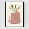 Thyme Plant Narrow Black Frame