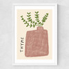 Thyme Plant Medium White Frame