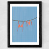 Bikini Washing Line Wide Black Frame