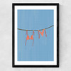 Bikini Washing Line Medium Black Frame