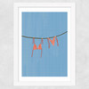 Bikini Washing Line Wide White Frame