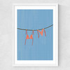 Bikini Washing Line Medium White Frame