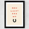 How Lucky Wide Black Frame