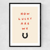How Lucky Narrow Black Frame