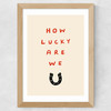 How Lucky Wide Oak Frame