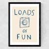 Loads Of Fun Medium Black Frame