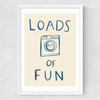 Loads Of Fun Medium White Frame