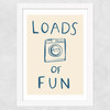 Loads Of Fun Wide White Frame