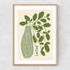 Mint Plant Narrow Oak Frame