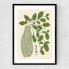 Mint Plant Narrow Black Frame