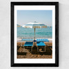 Positano Beach IV Wide Black Frame