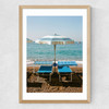 Positano Beach IV Medium Oak Frame
