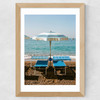 Positano Beach IV Wide Oak Frame