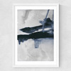 Blue I Medium White Frame