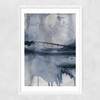 Blue II Narrow White Frame