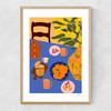 Breakfast In Italy Narrow Oak Frame