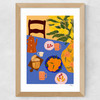Breakfast In Italy Wide Oak Frame
