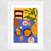 Breakfast In Italy Wide White Frame