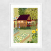Veggie Garden Narrow White Frame