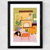 Woodland Home Wide Black Frame