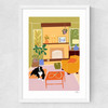 Woodland Home Medium White Frame