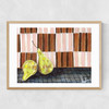 Pear Drops Narrow Oak Frame